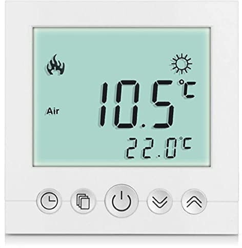 SM-PC®, Digital Thermostat Raumthermostat Fußbodenheizung Wandheizung LED weiß #a31