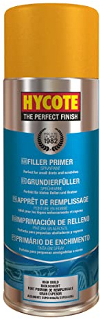 Hycote Füller Primer Spray 400 ml – Schnelltrocknender Acryl Sprühfüller mit hoher Deckkraft, zum Ausgleichen von Unebenheiten, für Metall, Kunststoff, Keramik und Holz