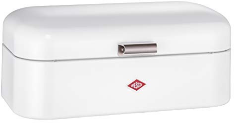 Wesco 235 201 Grandy Brotkasten weiß 18.30 x 42.10 x 26.40 CM, Edelstahl