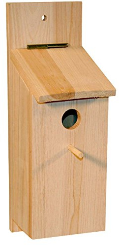 Kerbl Pet Nistkasten Selbstbauset, Vogelhaus, 36x12x14cm, Holz Natur, Meisen, Feldsperlinge, Einflugloch 32mm, aufklappbarer Deckel