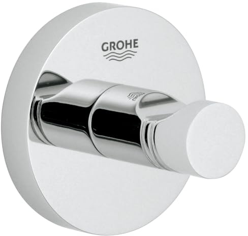 GROHE Essentials, Bademantelhaken mit verdeckter Befestigung (langlebige und pflegeleichte Oberfläche, einfache Montage), chrom, 40364001