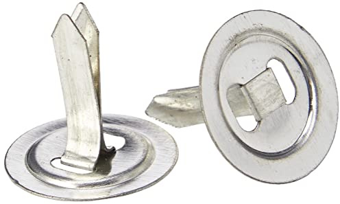 IXL Premier-Grip Flachkopfklammern mit Unterlegscheiben verzinntes Stahlblech 19 mm 200 Stück