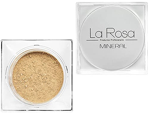LaRosa MINERAL FOUNDATION Nr. 55 ALMOND – Für sehr helle bis hell-mittlere Haut – Zarter, neutraler Hautton – Leichtes Make-up & Puder – Vegan, Talkfrei – 4,5 g