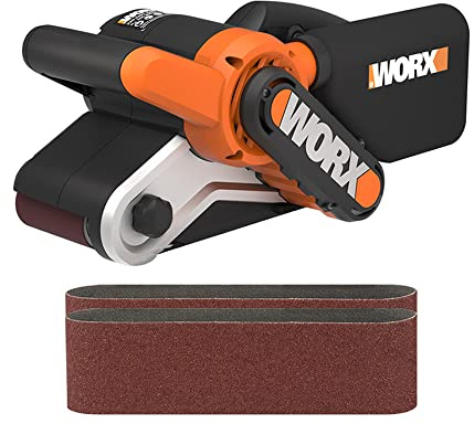 WORX WX661.1 Bandschleifer 950W | Mit Staubsauger-Adapter, ergonomisches design
