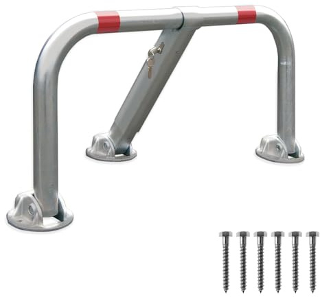 ARCO SRL 3-Fuß-Standard-Parkbügel - Parkplatzsperre, umlegbar mit Zylinderschloß, ARS480