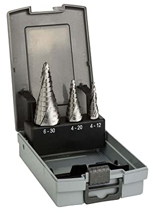 Bosch Professional 3tlg. Stufenbohrer-Set HSS mit 3-Flächen-Schaft