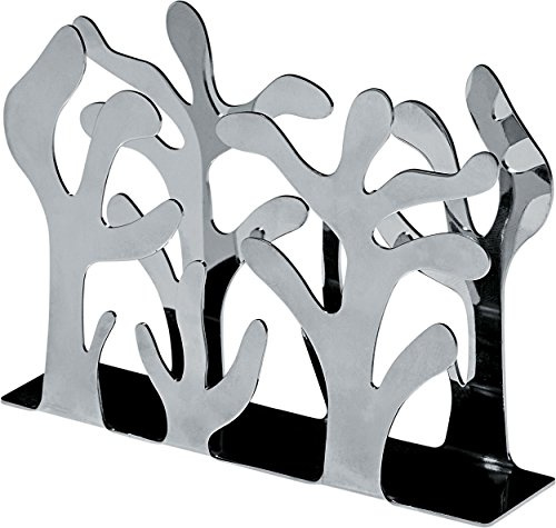 Alessi MEDITERRANEO Serviettenhalter aus Edelstahl, 15 x 9.5 x 10.5 cm