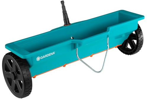 Gardena 0420-20 combisystem-Streuwagen: Düngerstreuer mit 40 cm Streubreite und 3 L Fassungsvolumen, für Ausbringung von Streugut, witterungsbeständig und kompatibel mit allen combisystem-Stielen (420-20)