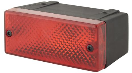 HELLA 2NE 006 609-001 Nebelschlussleuchte - Halogen - 12V - Anbau - Lichtscheibenfarbe: rot - Stecker: Flachstecker - rechts/links