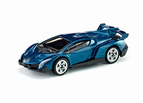 Siku 1485, Lamborghini Veneno, Metall/Kunststoff, Spielzeugauto für Kinder, Dunkelblau, Bereifung aus Gummi