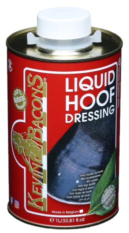 Kevin Bacon’s Liquid Hoof Dressing | 1000 ml | Weiß | Pflegeprodukt für Pferdehufe | Kann zur Verbesserung der Hufeigenschaft beitragen | Zum Schutz des Horns vor Feuchtigkeit