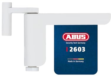 ABUS Türschließer 2603 für leichte Innentüren – geeignet für DIN links und rechts schließende Zimmertüren – ohne Bohren, ohne Schrauben – Weiß