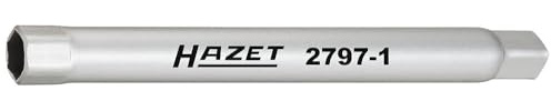 HAZET Stoßfänger Rohr-Steckschlüssel 2797-1, 1/4 Zoll (6,3 mm) Vierkant | 1/4 Zoll (6,3 mm) Vierkant hohl, Antrieb 1/4 Zoll (6,3 mm) Vierkant hohl, Abtrieb Außenprofil Sechskant, SW 10 mm, 73 g