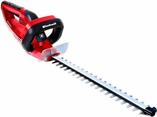Einhell GH-EH 4245 Elektro-Heckenschere | 420 W | 45-cm-Schnittlänge | 12-mm-Schnittstärke | Metallgetriebe | Alu-Messerabdeckung | Handschutz | Schwertschutz