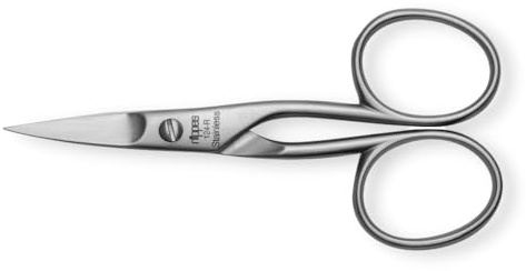 Nippes Solingen Nagelschere für die Maniküre/Pediküre, Edelstahl Rostfrei, 9 cm Länge, Für Finger- und Fußnägel, Nagelschere aus Solingen, Made in Germany 124R