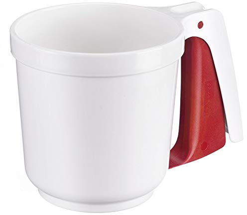 Westmark Mehl- und Puderzuckersieb, Mit Griff, Kunststoff, Weiß/Rot, 32142270