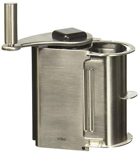 Cilio 0000190717 Käsereibe Deluxe Edelstahl, Silber, 7,2 x 10,4 x 15,6 cm