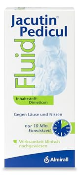 Jacutin Pedicul Fluid, wirksame Behandlung von Kopfläusen, 100 ml | 10-Minuten-Lösung gegen Kopfläuse Larven & Nissen, für jedes Alter anwendbar