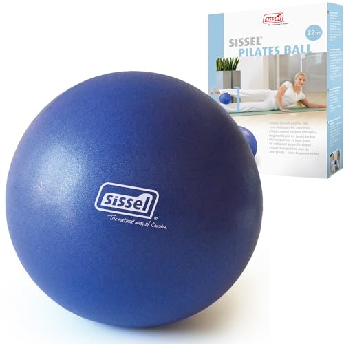 SISSEL Pilates Soft Ball 22 cm | Gymnastikball & Pilates Ball | Für Bauch, Rücken & Core | Belastbar bis 155 kg | Für Training & Entspannung | Physiotherapie Zubehör