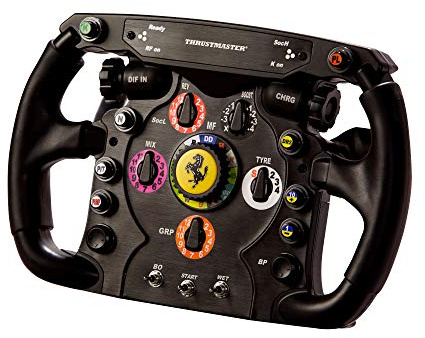 Thrustmaster F1 Wheel Add-On - Offizielle Ferrari-Lizenz - PS5, XBOX & PC | 1:1-Simracing-Lenkrad-Replik, immersives Feeling, gebürstete Metallplatte, bis zu 25 Aktionstasten, griffige Gummioberfläche