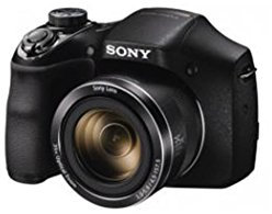 Sony DSC-H300 Digitalkamera Einstiegsbridge (20,1 MP, optischer 35fach Zoom, 25mm Weitwinkel-Objektiv, optischer Bildstabilisator SteadyShot, HD Video) schwarz