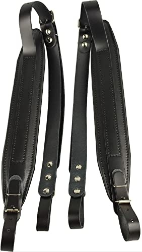 Belti Akkordeon Gurt Leder Hochwertige 6cm Schulterriemen max bis 120 Bass