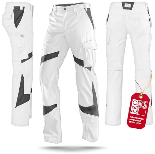 KÜBLER ACTIVIQ Hose – Hose mit ergonomischer Linienführung und Reflex-Elementen weiß/anthrazit Gr. 52