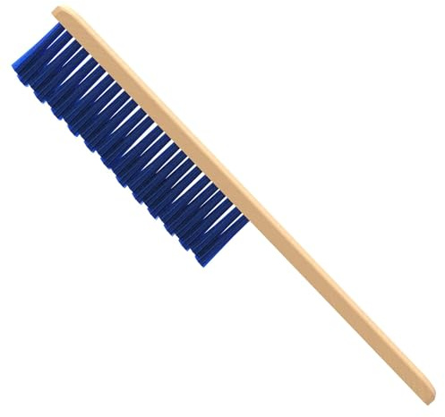 AUPROTEC Schneebesen Auto Holz/Handfeger Auto Schnee/Schneebesen Auto lackschonend/Besen Auto Schnee/Auto Besen Winter/Schneebürste Auto Weich/Schneefeger Auto mit Holzgriff