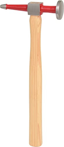 KS Tools 140.2137 Karosserie-Spitzhammer gerader Kopf, 325mm | Marteau de carrossier - tête ronde/panne droite, manche ergonomique