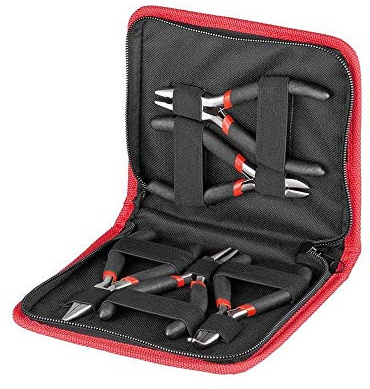 Fixpoint WZ Z SET 5 Zangen-Set 5 teilig mit PVC Isolierung blau, 77115, 1 Stück