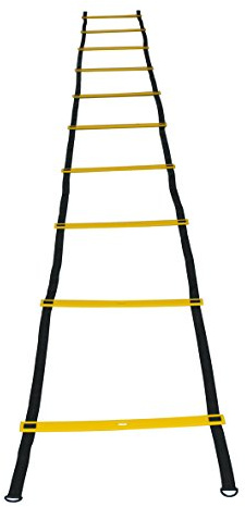 Sveltus Agility-Leiter 5m + Transporttasche, gelb/schwarz