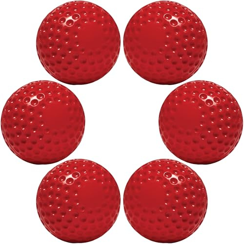 GM Bowlingmaschine Cricketball, Rot, 6 Stück