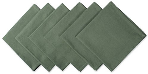 DII Servietten-Set, 50 x 50 cm, Salbei, 6 Stück, Baumwolle, Graugrün, Quadratisch