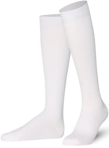 Mysocks Unisex Kniestrümpfe lange Socken, aus extra fein gekämmter Baumwolle | Nahtloser Zeh | Weiches Latexband