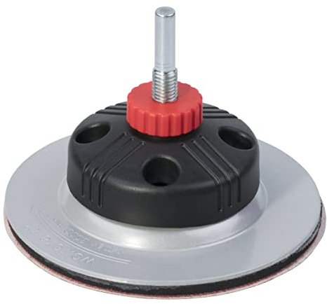 wolfcraft Kombischleifer Fixoflex - Flexibler Schleifteller Ø 125 mm | Starr & flexibel umschaltbar per Knopfdruck – Klettverschluss, riefenfreies Schleifen, 2211000