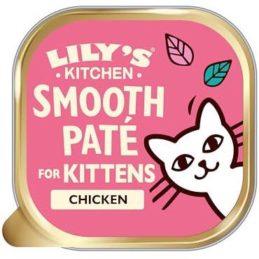 Lily’s Kitchen Vollwertnahrung Nass Katzenfutter für junge Katzen 19 Schalen (19 x 85g) Geflügel
