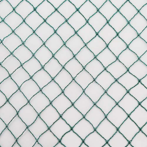 Teichnetz grün 17mm x 17mm Masche I Aquagart Laubschutznetz Teich Abdecknetz Vogelschutznetz Gartennetz Baumnetz Reiherschutz Beet-Netz Laubnetz Silonetz Schutznetz Teichabdeckung (5m, 6m breit)