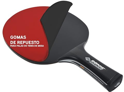 Donic-Schildkröt Tischtennis Ersatzbeläge QRC – ITTF-zugelassene Beläge in verschiedenen Levels & Schwammstärken, für blitzschnellen Belagwechsel, Schwarz/Rot