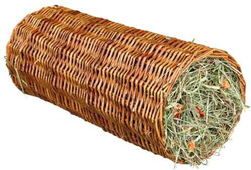 Trixie 60776 Weidentunnel mit Heu/Karotte, ø 15 × 33 cm, 110 g