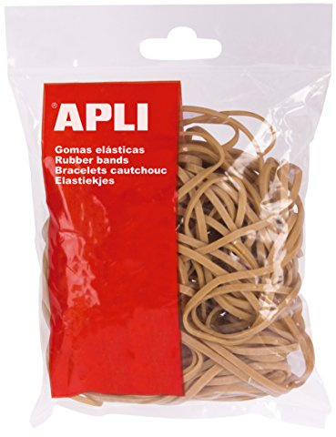 APLI 13222 Gummibänder 200 x 10 mm im Beutel 100 g