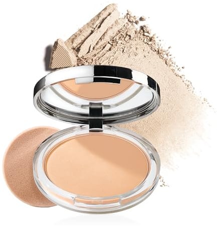 Clinique Stay-Matte Sheer Pressed Powder | Transparentes Kompaktpuder zum Auffrischen und Perfektionieren des Teints für ölige Haut | mattes Finish + minimierter Glanz