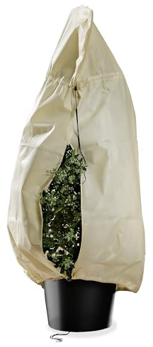 Bio Green Premium Kübelpflanzensack Window XXL | Olivenbaum Winterschutz | Frostschutz & Winterschutz | Schutzhülle Kübelpflanzen +Sichtfenster | Pflanzenschutz - 180 x 120cm