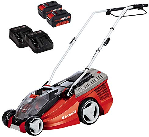 Einhell 3413060 Akku Rasenmäher, Rot, 36 cm Schnittbreite