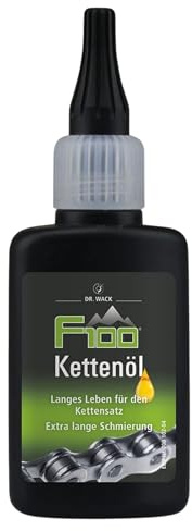 DR. WACK F100 Kettenöl für Fahrrad 50 ml - Kettenschmiermittel für weniger Verschleiß & Reibung - Kettenpflegeöl mit Langzeitwirkung - Schmiermittel für alle Fahrräder - Hochwertige Fahrradpflege