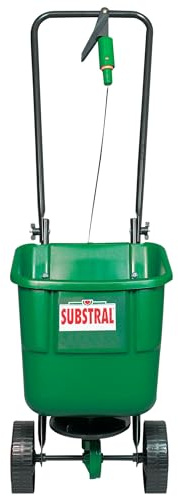 Substral EasyGreen Universal-Schleuderstreuer, 1 Stück, Streuwagen, Düngerstreuer mit Rotationstechnik, ideal für Dünger, Kalk, Rasensamen und Streusalz