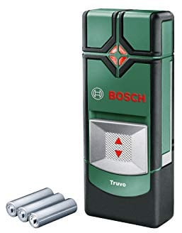 Bosch Ortungsgerät Truvo (EIN-Knopf-Bedienung für einfache Nutzung, Strom & Metall Leitungssucher)