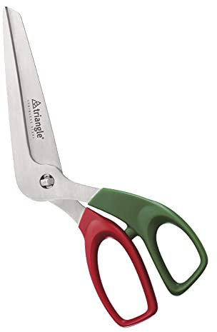 triangle Pizzaschere, rostfreier gehärteter Edelstahl, 24,5 cm, zerlegbar, spülmaschinengeeignet, für Pizza und Blechkuchen
