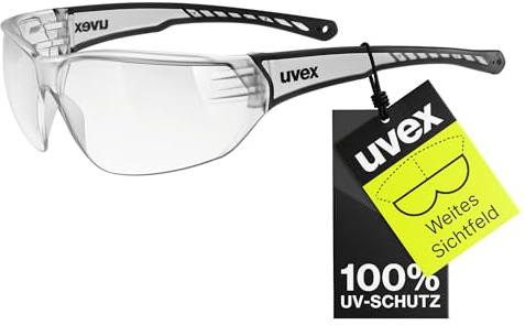 uvex sportstyle 204 - Sportbrille für Damen und Herren - 100% UVA-, B, C Schutz - druckfreier Sitz & perfekter Halt - clear/clear - one size