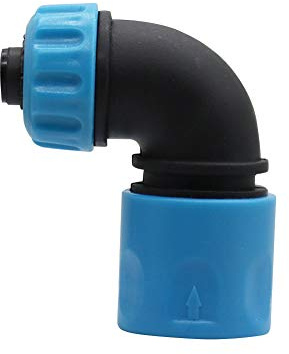 2 Stück ABS 1/2 Zoll Schlauchverbinder 12.5mm Schnellkupplung Winkeladapter-Gartenschlauch verbinder, 90 Grad Schlauchkupplung Anschlüsse Gartenschlauch Schnellkupplung für Autowasch Gartenbewässerung