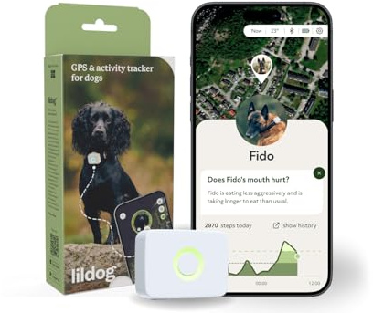 Lildog 2 GPS & Activity Tracker für Hunde | Wasserdicht, leicht, stoßfest | Live-GPS-Tracking & Standortverlauf | Schrittzähler & Aktivitätsmonitor | Hergestellt in Norwegen | Für alle Hunderassen